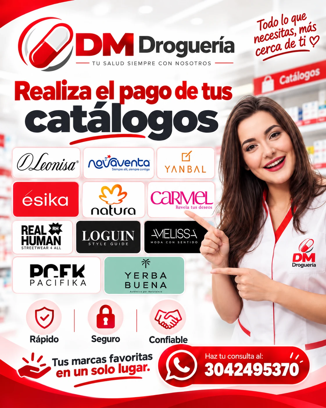 Pago de pedidos de catálogos de revista